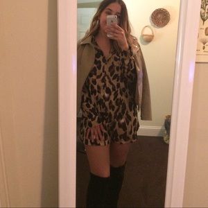 Cheetah Shirt Dress